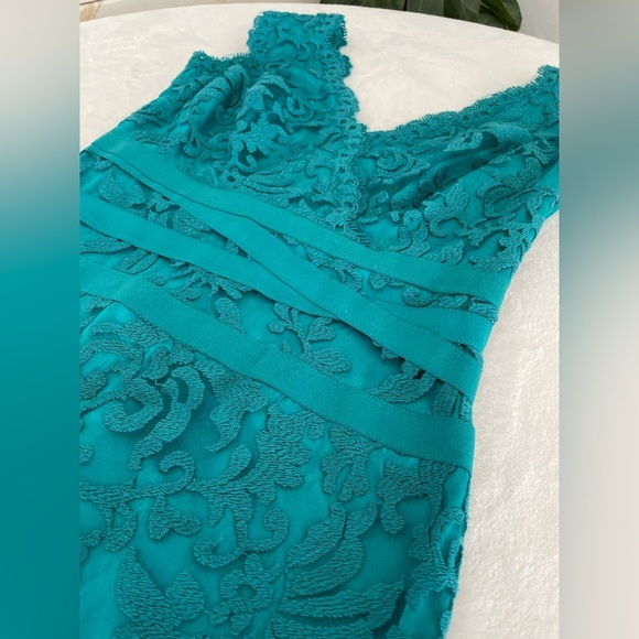 Tadashi Shoji Size 8 Embroidered Lace Sheath Dress - Picture 8 of 17